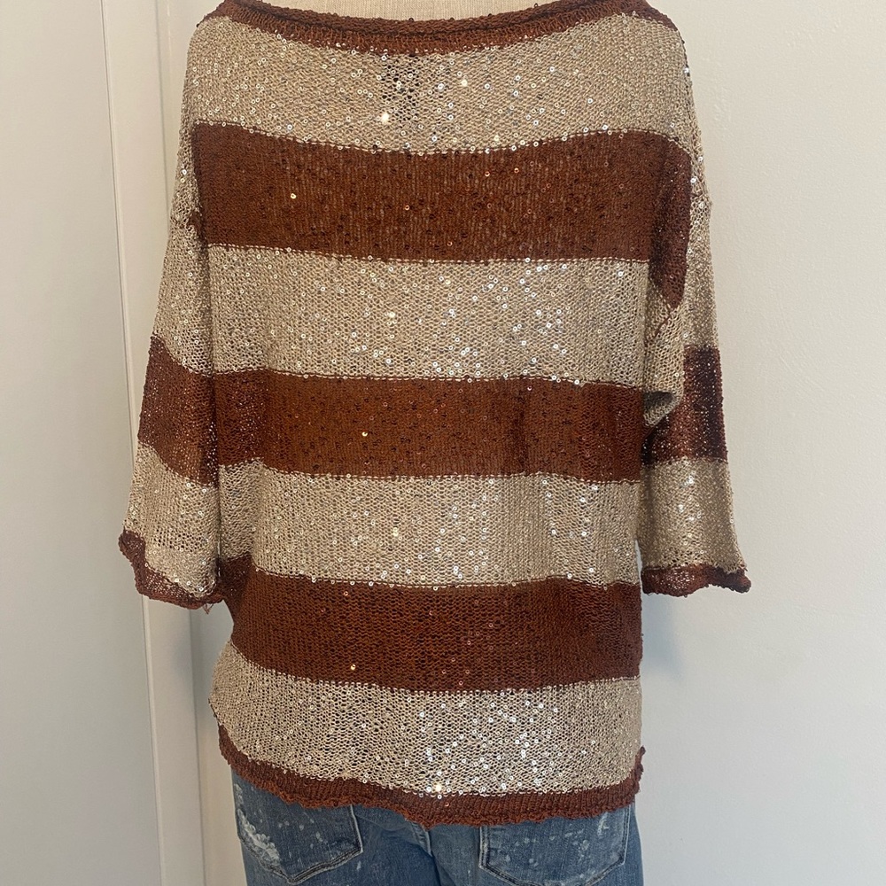 Bke - Fun Sequin Sparkle Top Size:Small - image 3